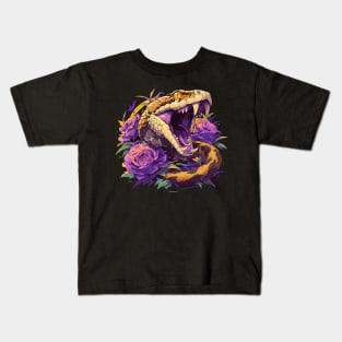 snake and rose Kids T-Shirt